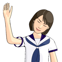 [LINEスタンプ] 女子学生、たかえ