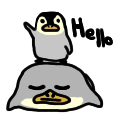 [LINEスタンプ] ジト目ペンギン