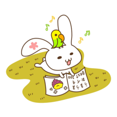 [LINEスタンプ] うさぎ小屋のめぽと愉快な仲間達