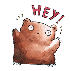 [LINEスタンプ] Miimork The Brown Bear