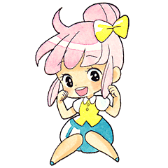 [LINEスタンプ] こんぺいとうガール サクラちゃんの画像（メイン）