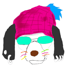 [LINEスタンプ] グラサン犬