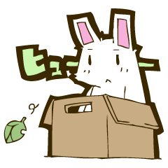 [LINEスタンプ] しろうさぎ。の画像（メイン）