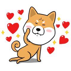 [LINEスタンプ] The Dogs - Shiba Inu 'Rui'