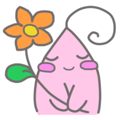 [LINEスタンプ] まがり毛ちゃん ～可愛い妖精ちゃん～