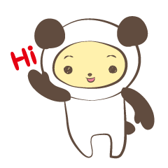 [LINEスタンプ] きぐるみぱんだ