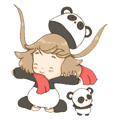 [LINEスタンプ] Black and White