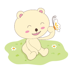 [LINEスタンプ] Haru, The Cute Little Bear | 2の画像（メイン）