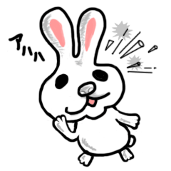 [LINEスタンプ] うさぎのメヘさん