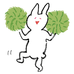 [LINEスタンプ] かまってうさぎ