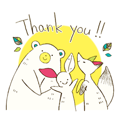 [LINEスタンプ] 3匹のどうぶつたち