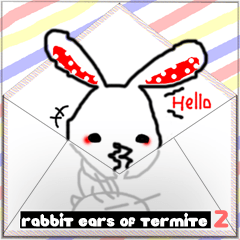 [LINEスタンプ] rabbit ears of Termite with petの画像（メイン）
