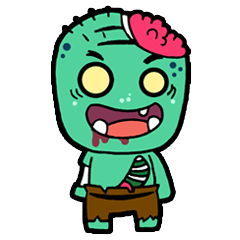 [LINEスタンプ] Nong Mik - the cute zombie - and friends
