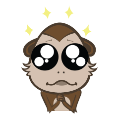 [LINEスタンプ] Choco Monkey