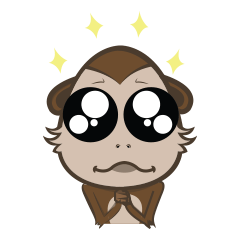 [LINEスタンプ] Choco Monkeyの画像（メイン）