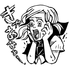 [LINEスタンプ] オバケと人間