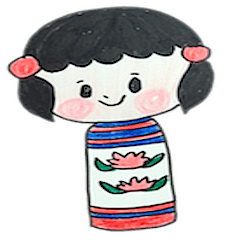 [LINEスタンプ] コケシちゃんの画像（メイン）