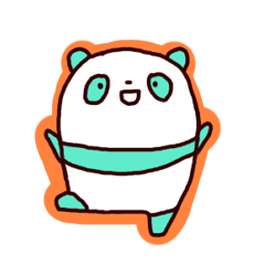 [LINEスタンプ] パンダのミント