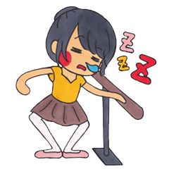 [LINEスタンプ] バレリーナの現実