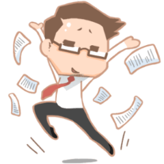 [LINEスタンプ] Happy Salary Man