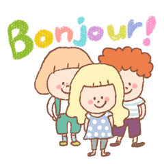 [LINEスタンプ] Paris kidsの画像（メイン）