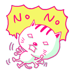 [LINEスタンプ] ジコチュー猫（英語版）の画像（メイン）