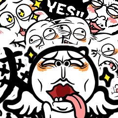 [LINEスタンプ] 軟化！餅が PUCHU ！(3)の画像（メイン）