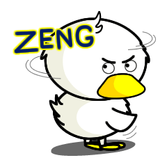 [LINEスタンプ] "Zeng" the Duck