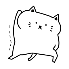 [LINEスタンプ] ねこ、がんばってますの画像（メイン）