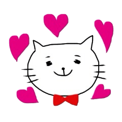 [LINEスタンプ] ちょうねくたいのねこの画像（メイン）