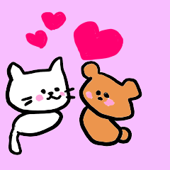 [LINEスタンプ] ねこ時々くま