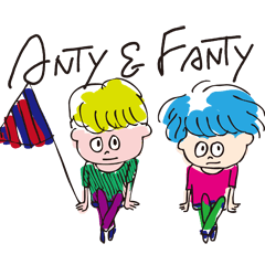 [LINEスタンプ] ANTY and FANTYの画像（メイン）