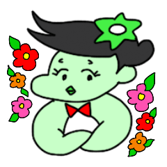 [LINEスタンプ] かっぱくと愉快ななかまたちの画像（メイン）