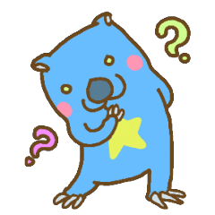 [LINEスタンプ] あお星ウォンバットの画像（メイン）