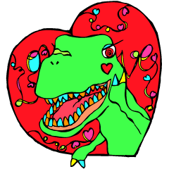 [LINEスタンプ] Tyranno pop