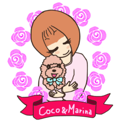 [LINEスタンプ] Coco＆Marinaの画像（メイン）