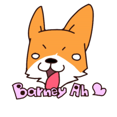 [LINEスタンプ] The Corgi BarneyAh's Everyday lifeの画像（メイン）