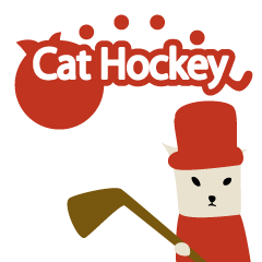 [LINEスタンプ] Cat hockeyの画像（メイン）