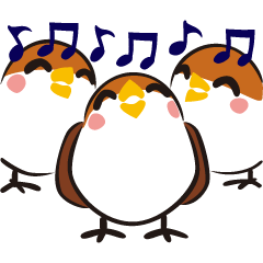 [LINEスタンプ] スズメヅメ（オーバーアクション編）