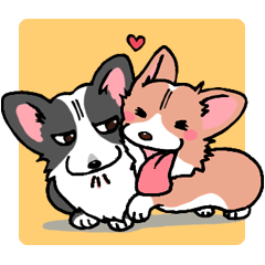 [LINEスタンプ] コーギー犬かわいいスタンプの画像（メイン）