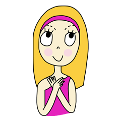 [LINEスタンプ] Eve, cheerfully girl