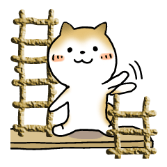 [LINEスタンプ] つなげるスタンプ！日本犬ちびマルちゃんの画像（メイン）