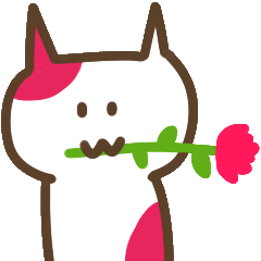 [LINEスタンプ] 猫に挿し色