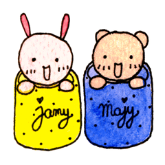 [LINEスタンプ] MAJY ＆ JAMYの画像（メイン）