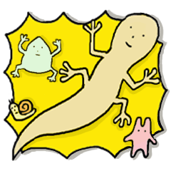 [LINEスタンプ] とかげくん