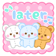 [LINEスタンプ] Three Bears-English-