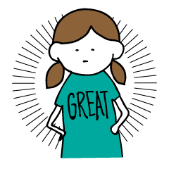 [LINEスタンプ] 無表情女子の日常