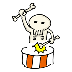 [LINEスタンプ] ガイコツ氏の画像（メイン）