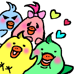 [LINEスタンプ] ハロー！ピヨ家族！