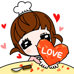 [LINEスタンプ] Talk sticker-Lovely girl